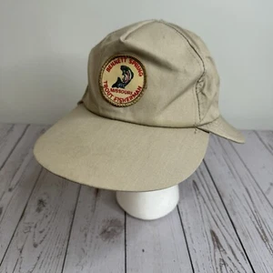 Vintage Bennett Spring Trout Fisherman Fishing Hat Sun Neck Flap Size Medium - Picture 1 of 10