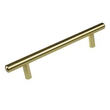 GlideRite 5" Center-to-Center Satin Gold Handle Bar Cabinet Drawer Pull 10-Pack