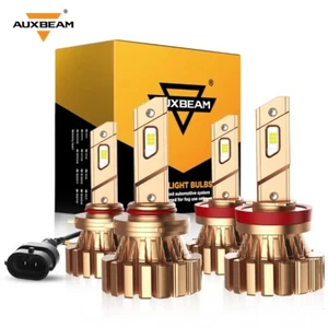 AUXBEAM H11 9005 LED Headlight Bulbs for Chevy Silverado GMC Sierra 1500 2007-13 - Picture 1 of 12