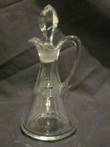 Heisey Banded Flute Cruet - Picture 1 of 1