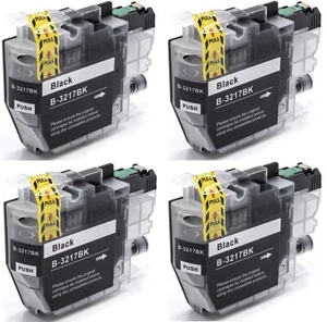 4 cartuchos de tinta negra, uso con Brother MFC-J5730DW, MFC-J5930DW, no OEM - Imagen 1 de 2