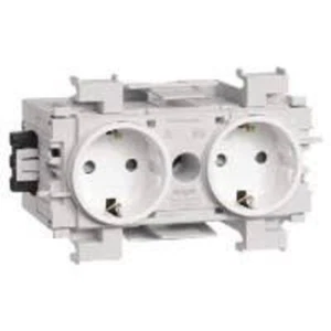 HAGER GS20019016 - Kanaleinbausteckdose 2-fach, frontrastend, verkehrsweiß - Bild 1 von 1