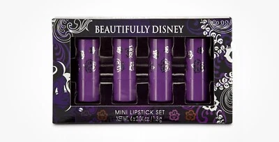 Hermoso conjunto de mini lápiz labial de color villanos de la web enredada de los parques de Disney maquillaje Foto 1 de 2