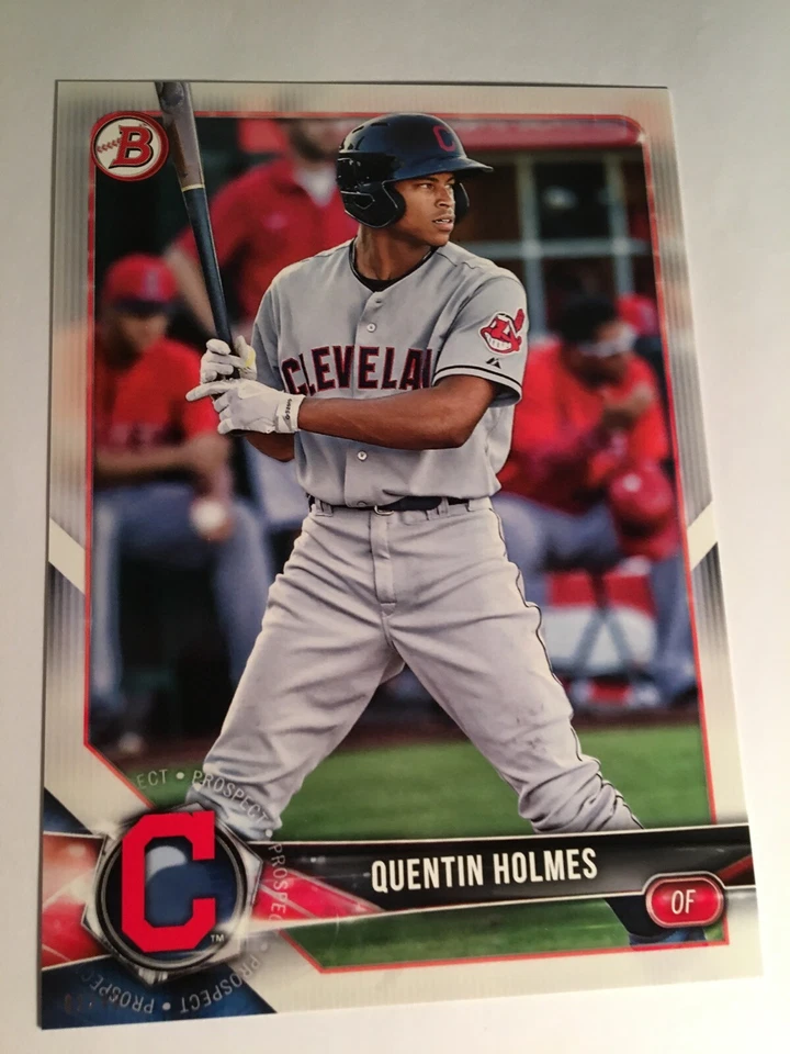 2018 Bowman Paper Prospects Jumbo 5x7 Quentin Holmes Indians BP88 09/49 - Image 1 of 1