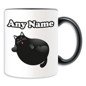 Personalised Gift Black Cat Mug Money Box Cup Animal Insect Design Theme Luck - Picture 1 of 21