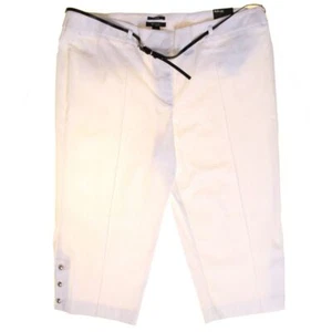 STYLE & CO NEW Women's Plus Buttoned Cuff Belted Capri Cropped Pants 24W TEDO - Picture 1 of 2