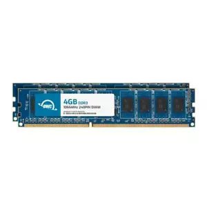 OWC 8GB (2x4GB) DDR3 1066MHz 2Rx8 Non-ECC UDIMM 240pin Memory RAM - Picture 1 of 7