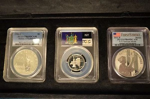 New York collection 4 related specimens; 2001-S NY Quarter, 2011 9-11 medal, + - Picture 1 of 12