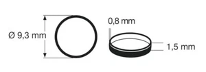Neumáticos adhesivos Fleischmann H0 648012/54401400 10,3 - 12,4 mm (10 unidades) - NUEVOS + EMBALAJE ORIGINAL - Imagen 1 de 1