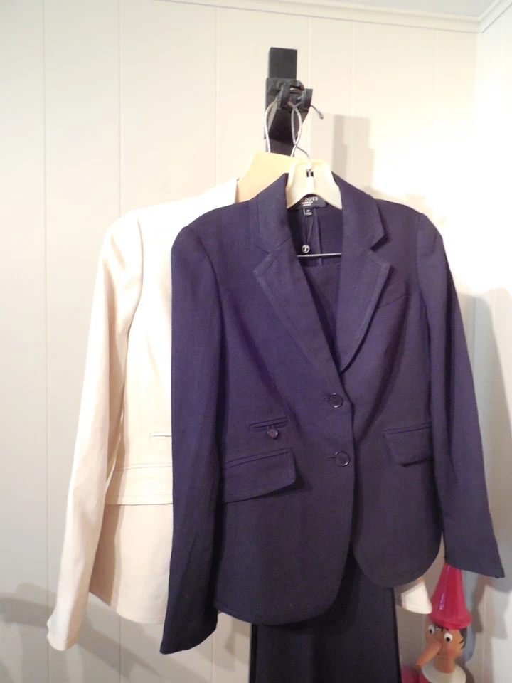 TRAJE PANTALÓN PEQUEÑO MEZCLA ALGODÓN LINO KATE HERITAGE TALBOTS 8P $309 Foto 1 de 1