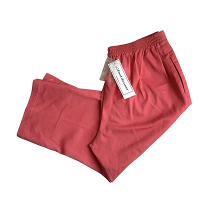Pantalones capri para mujer Alfred Dunner talla 10 cintura elástica color coral nuevos con etiquetas Foto 1 de 4