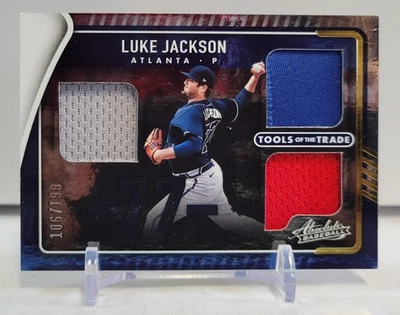 2022 Panini Absolute Luke Jackson #TTT3-LJ Tools Of The Trade Triple Relic /199 - Image 1 of 2