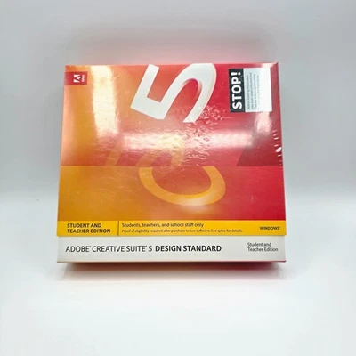 Adobe Creative Suite 5 Design Standard NEW – Student/Teacher – READ Description - Image 1 of 4