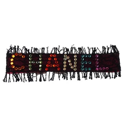Chanel Bangle Logo Lace Black Rhinestone 00T 186647 - Image 1 of 4