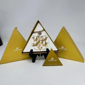 Swarovski Kristall 2010 goldfarben Jahresedition Schneeflocke Stern Ornament 1054560 - Bild 1 von 7