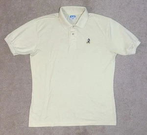 Vintage Disney Mickey Mouse Polo Shirt Yellow Embroidered Logo Men’s XL 70s 80s - Bild 1 von 5