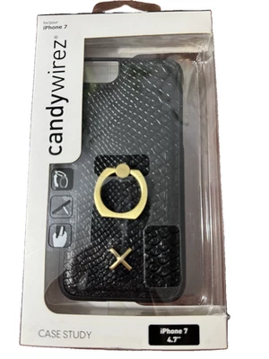 Candywirez Case Study Cover for iPhone 7 - Black Alligator - Image 1 of 2