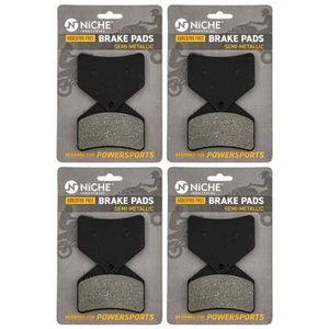 NICHE Brake Pad Set Arctic Cat CrossFire Lynx 2000 Rear Semi-Metallic 4 Pack - Picture 1 of 6