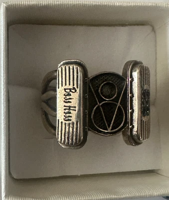 5050352 Ring BOSS HOSS Handmade in Italy in silver with 6 precious stones - Image 1 of 4