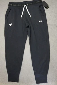 Under Armour  Project Rock Sweatpants Men's Medium With Pockets Black Charged - Picture 1 of 17