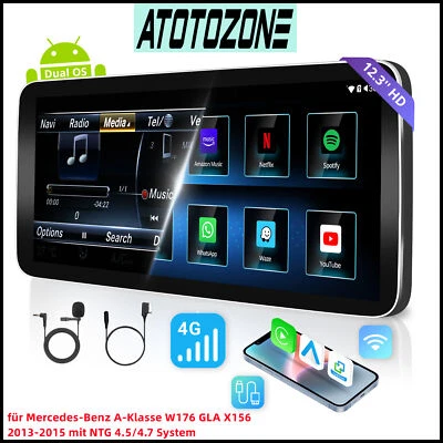 ATOTO 12.3'' Android Autoradio GPS Navi Für Mercedes-Benz A-Klasse W176 GLA X156 - Bild 1 von 4