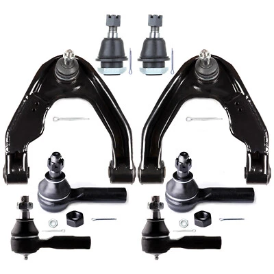 8x For 2000-2004 Nissan Frontier Xterra Front Upper Control Arm Tie Rod End Kit - Image 1 of 4