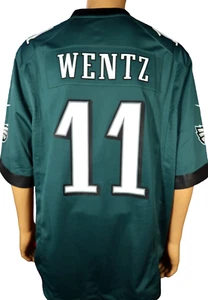 Camiseta deportiva de fútbol americano Nike On Field Philadelphia Eagles Carson Wentz #11 verde de la NFL XL - Imagen 1 de 7