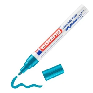 750 Glanzlackmarker - hell-blau - 1 Lackmarker - Rundspitze 2-4 mm - Lackstif... - Bild 1 von 4