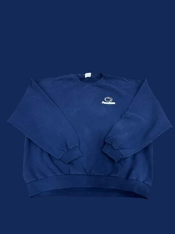 Penn State Nittany Lions VTG Blue Two Sided Crewneck Sweatshirt XL Cover