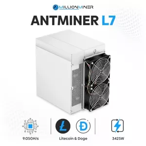 🚀 Antminer L7 - 9050 MH/s Scrypt Miner | Dogecoin & Litecoin | June Presale 🛒 - Picture 1 of 1