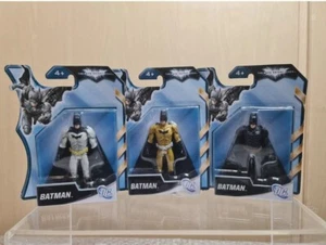 3er Set Batman The Dark Knight Rises Film Actionfigur 2012 Mattel Gold  - Bild 1 von 7