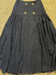 Vintage Ropa Hairston Roberson Denim Jean Full Wrap Around Western Skirt M 8 - Picture 1 of 12