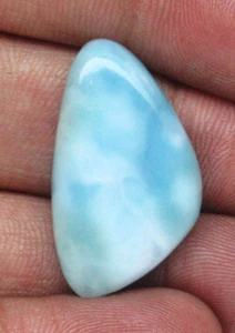 Larimar Cabochon Fancy 26.05 ct Natural Loose Gemstone Cabochon Supply H 8332 - Picture 1 of 5