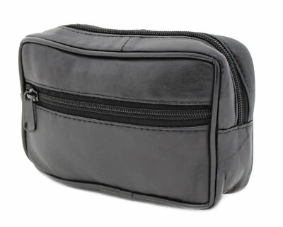 Leather Waist Belt Hanging Bag for Coins Passport Mobile Phone Camera 1014 - Image 1 of 4