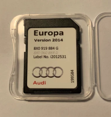 Genuine Audi A1 A6 A7 Q3 RMC Maps Sat Nav SD Card 2014 8X0919884G - Image 1 of 4