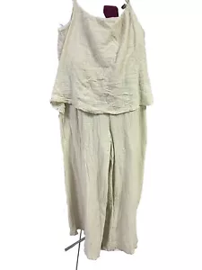 Dunes Jumpsuit Tie Strap One Size 100% Cotton - Picture 1 of 4