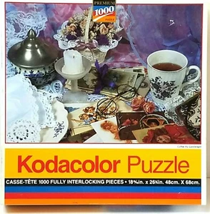 KODACOLOR PUZZLE Coffee By Candlelight 1000 Pieces - New Sealed - Picture 1 of 4