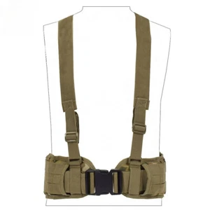 Tactical Vest Waist Belt Men Waist Girdle Soft Shoulder Strap Adjustable New - Picture 1 of 17