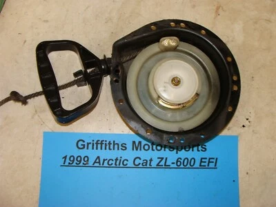 1999 ARCTIC CAT ZL600 EFI oem recoil rewind pull rope handle starter start  - Image 1 of 4
