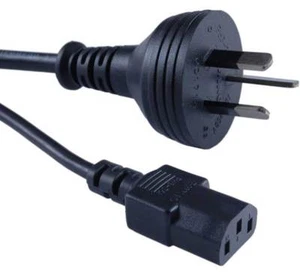 2M AUSTRALIAN MAINS CABLE - AUSTRALIAN PLUG - C13 IEC SOCKET - Imagen 1 de 1