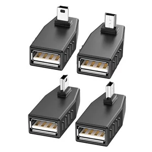 USB Cable Adapter Right Angle Car Charger Converter Auto Dongle USB delightful - Photo 1 sur 10