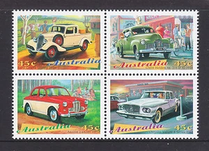 1997 AUSTRALIAN CLASSIC CARS BLOCK OF 4 ****MUH**** - Bild 1 von 1