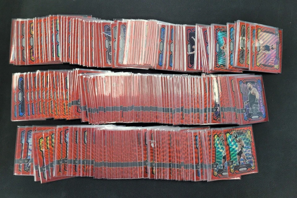 2024 Panini Prizm WWE Ruby Red Wave Prizm #1-200 Build Set Pick Your Card - Image 1 of 1