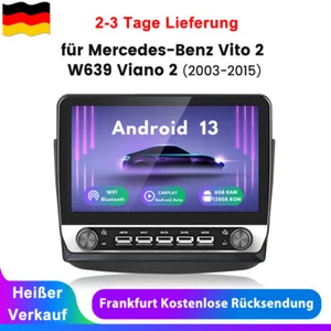 Für Benz Vito Viano W639 2003-2015 Carplay Android13 Autoradio GPS Nav WIFI 128G - Bild 1 von 20
