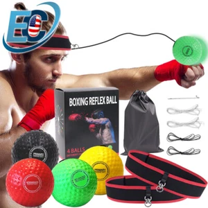 4 Levels Boxing Reflex Ball for Kids and Adults with 2 Adjustable Headbands - Picture 1 of 12