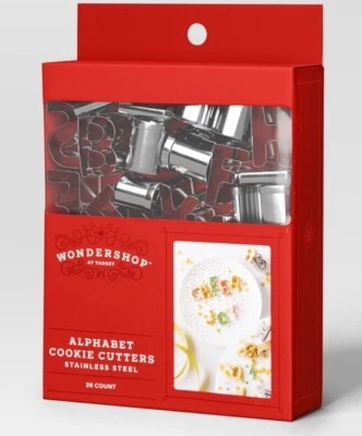 Nuevo Juego de 26 Cortador de Galletas Alfabeto ABC Acero Inoxidable Navidad Mini Letras Foto 1 de 4