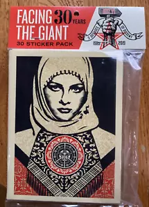Shepard Fairey “Facing The Giant” 30th Anniversary Sticker Set 2019. Obey Sealed - Picture 1 of 3