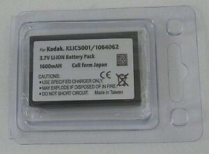 Kodak KLIC 5001 3.7V LI-ION Battery Pack 1600mAh AS IS