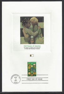 # 2251 GIRL SCOUTS OF AMERICA 1987 Fleetwood First Day Proofcard - Picture 1 of 1