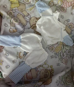 KOHLAUFNÄHER KINDER CPK gestreiftes Schweiß-TOP/HOSE blau und weiß - Bild 1 von 7